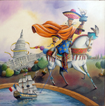 Huile sur panneau bois