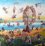 Huile sur panneau bois