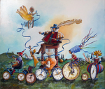 Huile sur panneau bois
