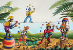 Huile sur panneau bois