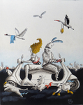 Huile sur panneau bois