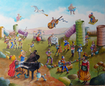 Huile sur panneau bois