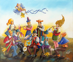 Huile sur panneau bois