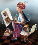 Huile sur toile